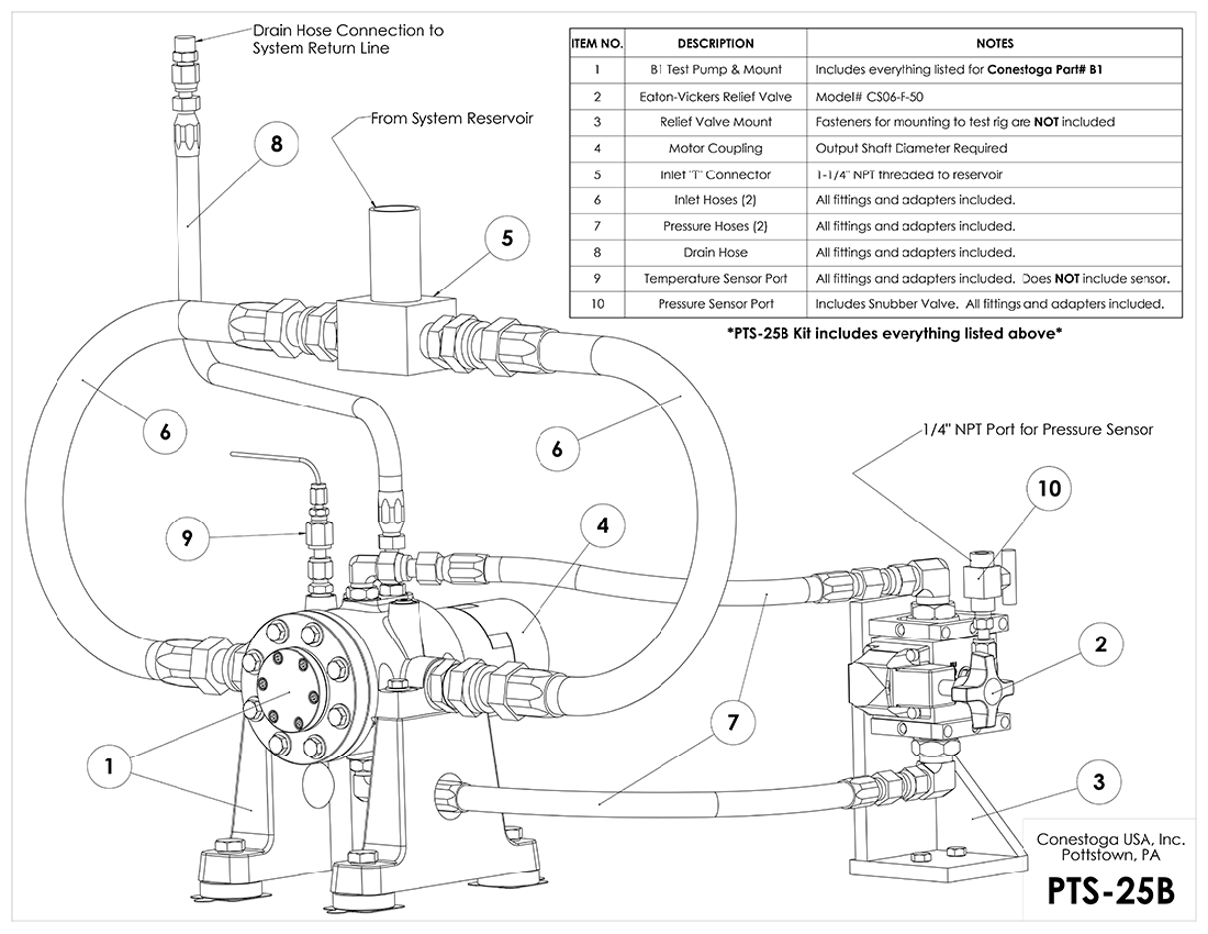 PTS-25B Kit Diagram